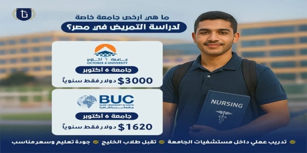 تكاليف دراسة التمريض في مصر
